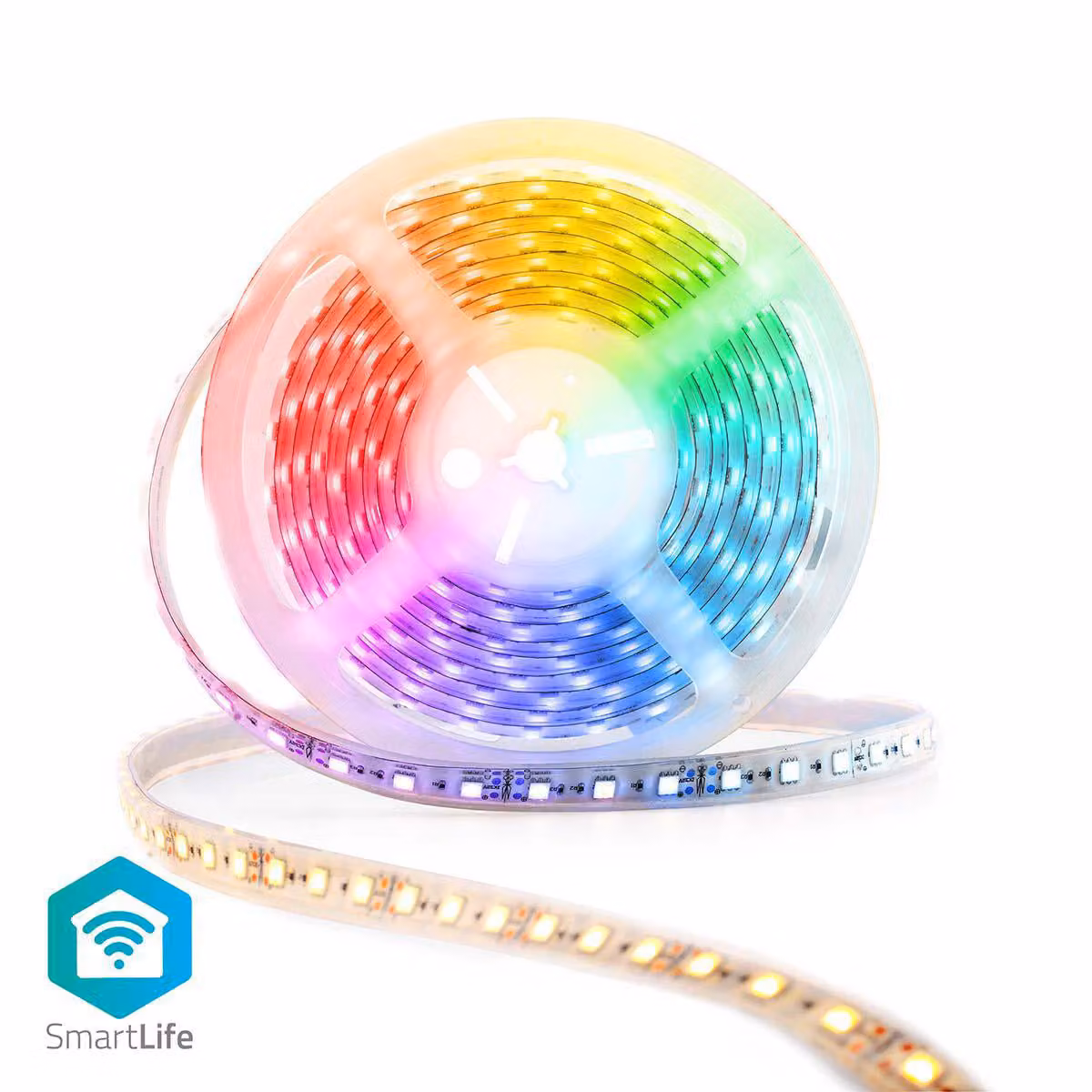 SmartLife LED-Remsa | Wi-Fi | Kall Vit / RGB / Varm Vit | SMD | 5,00 m | IP44 | 2700 - 6500 K | 960 lm | Android™ / IOS