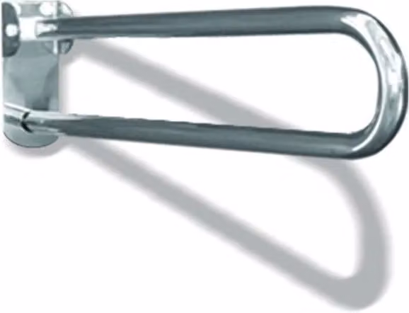 Maniglione barra ribaltabile con piastra lunga cm 60 inox lucido
