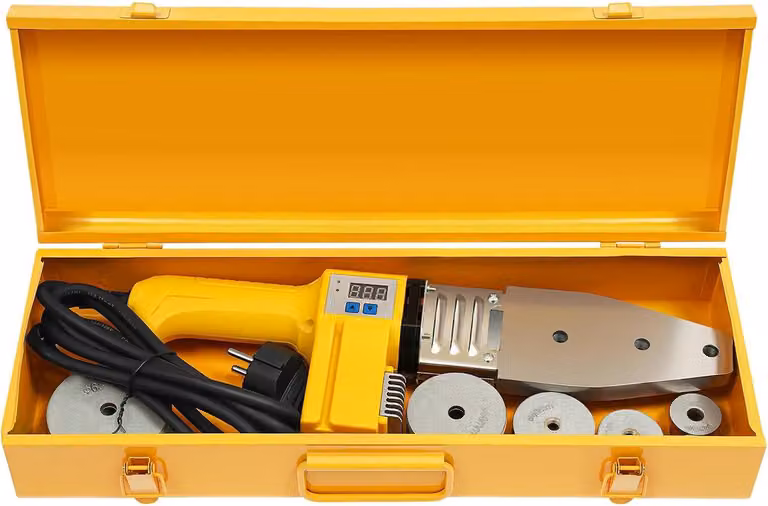 Saldatore per tubi, potenza 850W, sei teste di saldatura, giallo