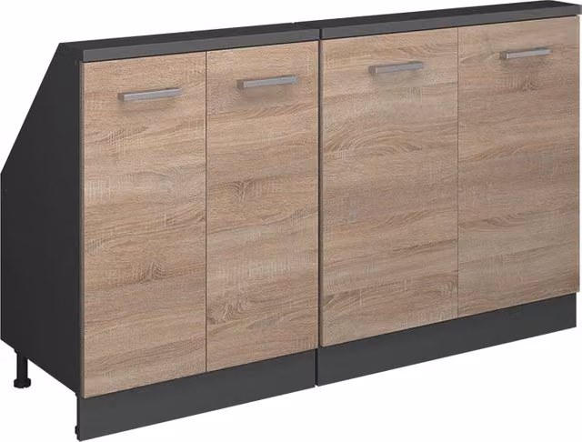 Set di mobili sottotetto Rion Sonoma/Antracite Set di 2 Vicco