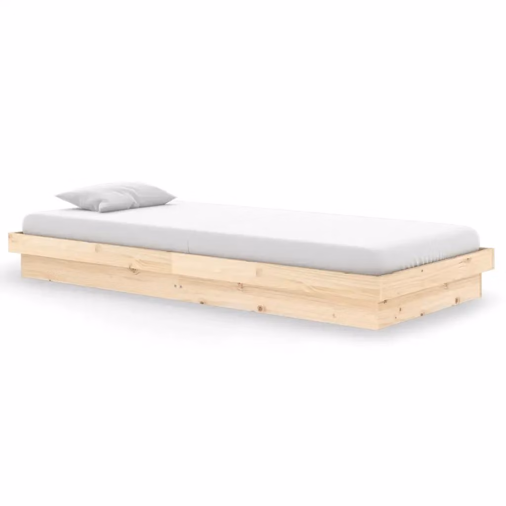 Giroletto vidaXL in legno massello di pino non trattato, stile rustico, L/P/H: 200 x 90 x 21 cm – 2