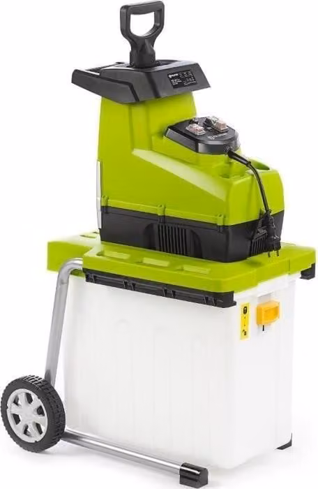 Trituratore da giardino Fieldmann FZD 5015-E, 2800 W, diametro fino a 44 mm, cesto di raccolta da 60 L, alimentazione automatica, marcia indietro