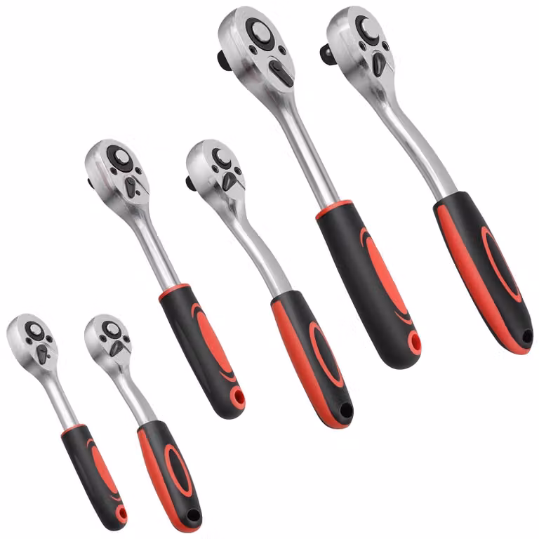 Omgoods - Set di 6 chiavi a cricchetto con indicatore di coppia - Attrezzi per auto