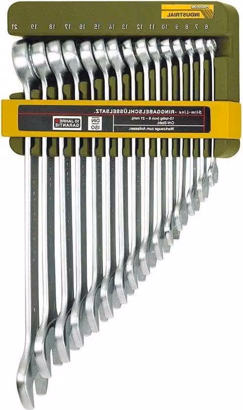 Set di chiavi da 15 pezzi, 6-21 mm, set di utensili professionale