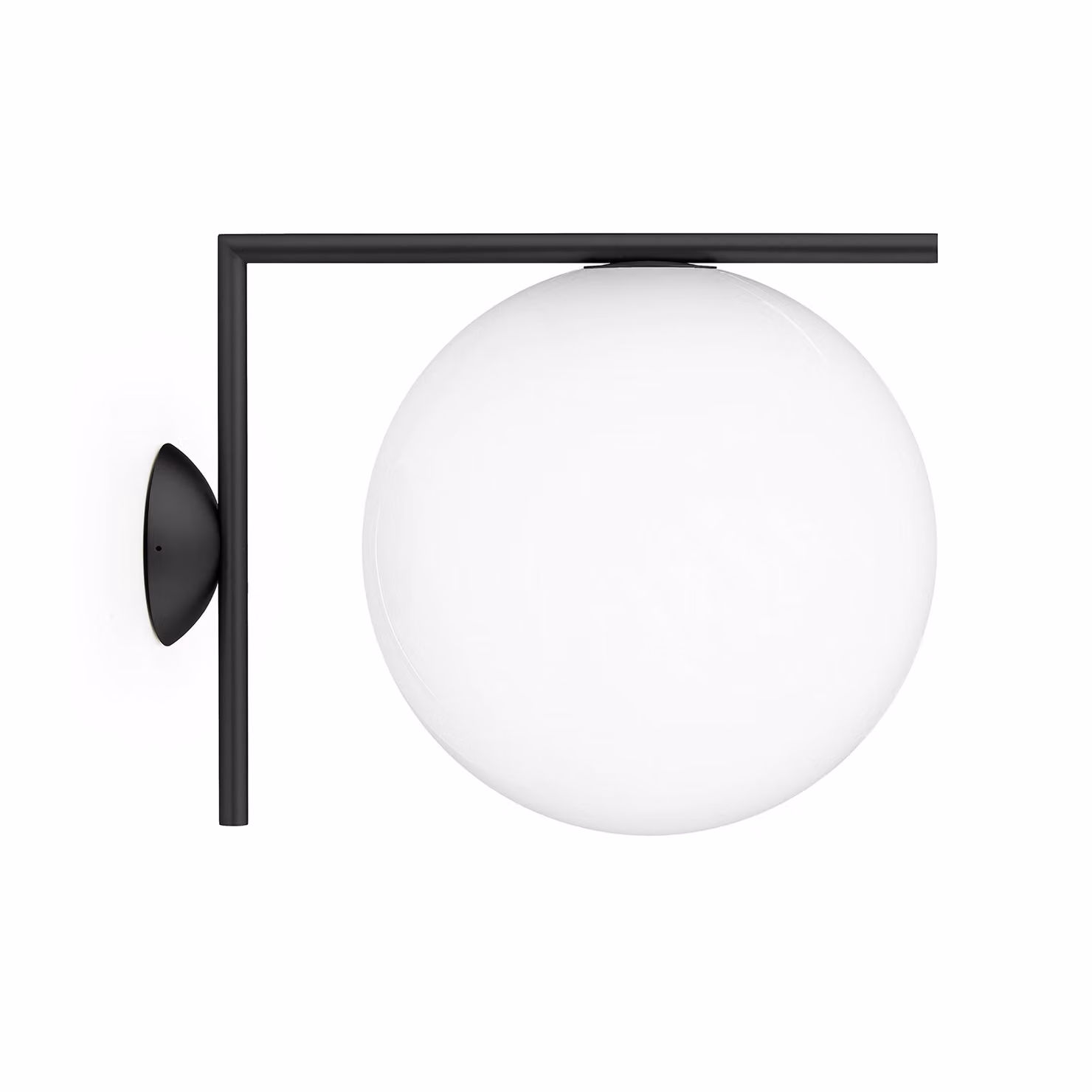 Flos - IC C/W2 Outdoor - Lampada da parete o soffitto da esterno - Nero