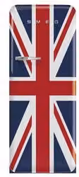Frigorifero e congelatore monoporta Smeg 50 Style FAB28RDUJ6 con design Union Jack, classe C, multicolore, L: 60,1 cm, P: 72,8 cm, H: 153 cm