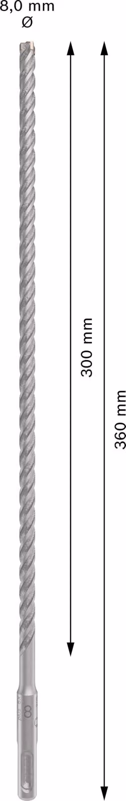 Punte Bosch PRO SDS Plus-5X, 8x300x360 mm