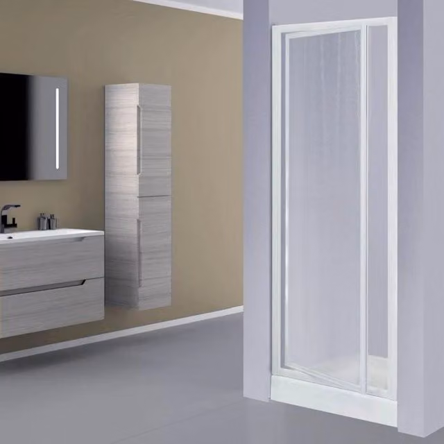 Box Porta Doccia in Acrilico - 1 lato, Apertura Battente Reversibile - Misura: 85 x h185 (AdattabilitÃ  83-88cm)