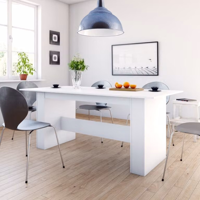 Maison Exclusive - Tavolo da pranzo bianco 180x90x76 cm Materiale ligneo