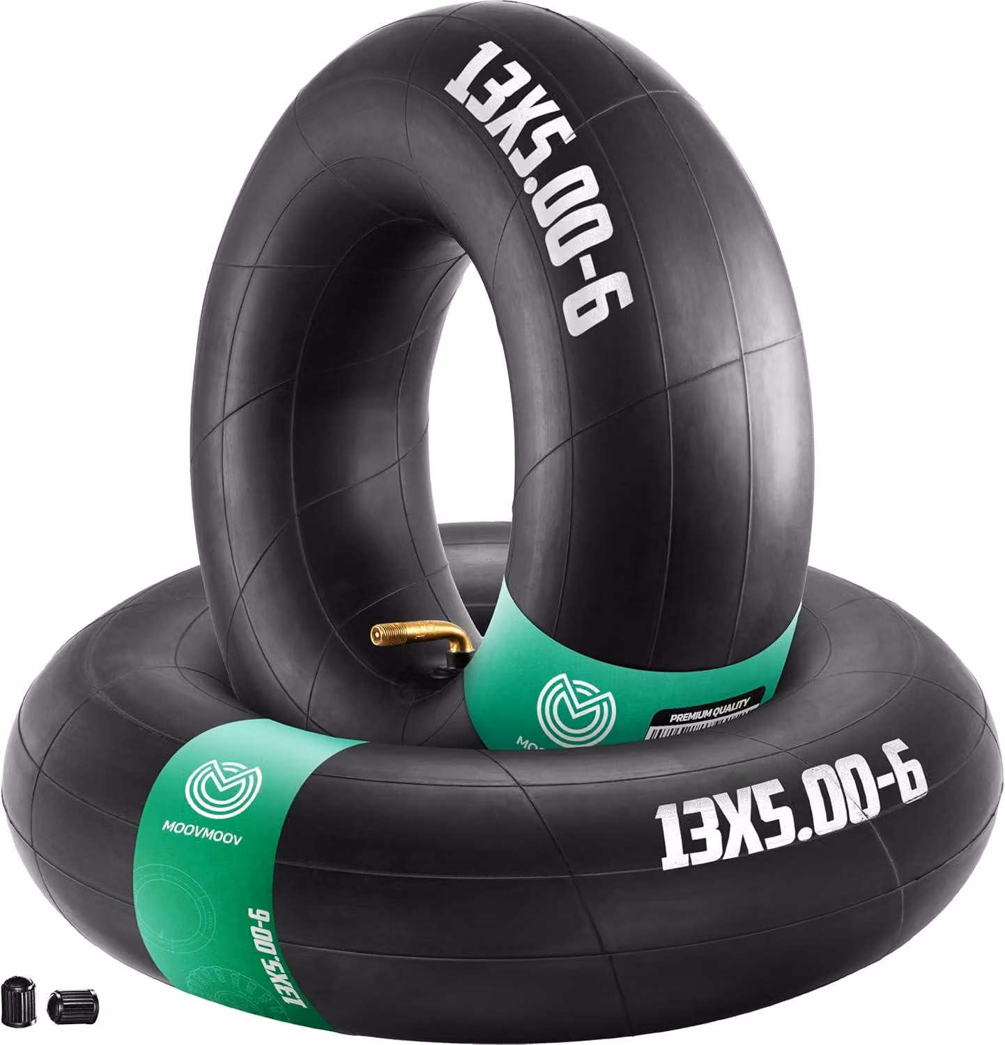 Tubo 13x5.00-6, 2 pezzi, valvola TR87, per tosaerba semoventi