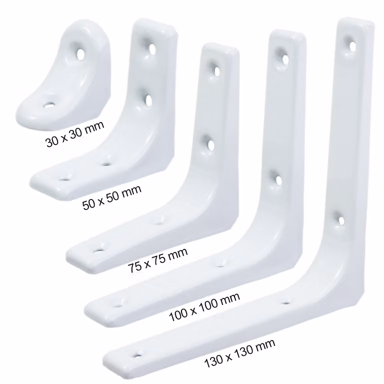 Regalwinkel in weiss 30 x 30 mm