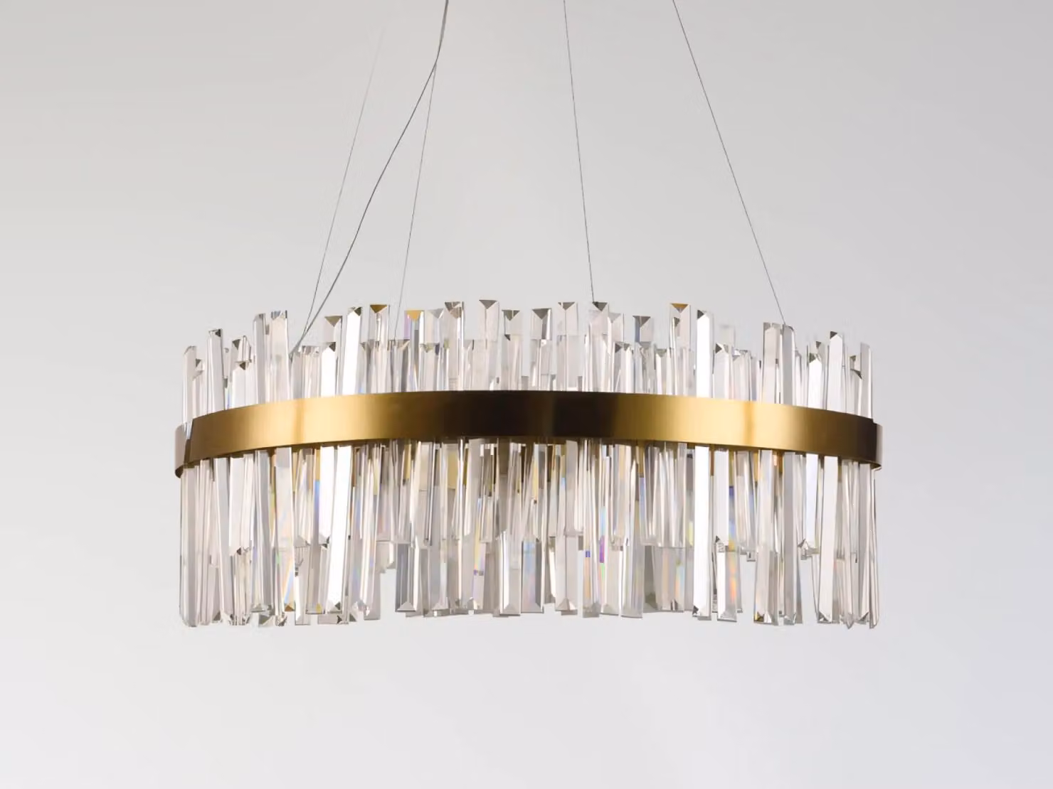 Lampadario a cristalli LED con telecomando, 110W - J6333/C