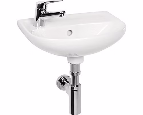 Lavabo classico Jika LYRA in ceramica sanitaria bianca 40 x 31 x 14,5 cm H8153810001091