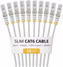 Cavo di rete 6 U/UTP Patch Cable 10 Pack Gray 0,5m N6PAT50CMGRS10PK