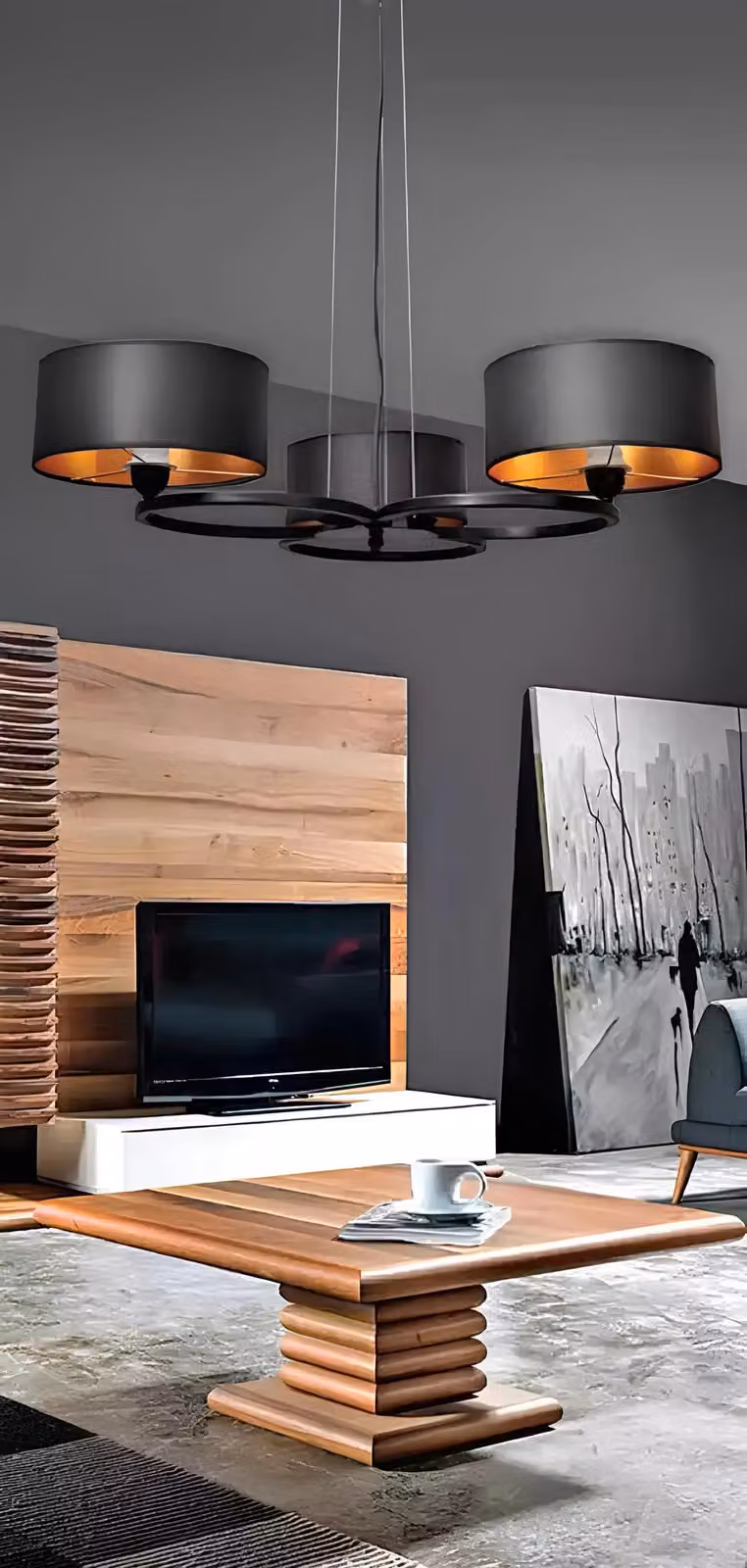 Deckenlampe Moderne Lampe Leuchte Wohnzimmer mit luxuriösem Deckenleuchte