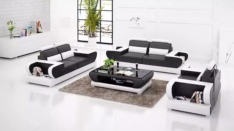 Design Sofagarnitur 321 Sitzer Set Sofa Polster Couchen Couch Modern Luxus Tisch