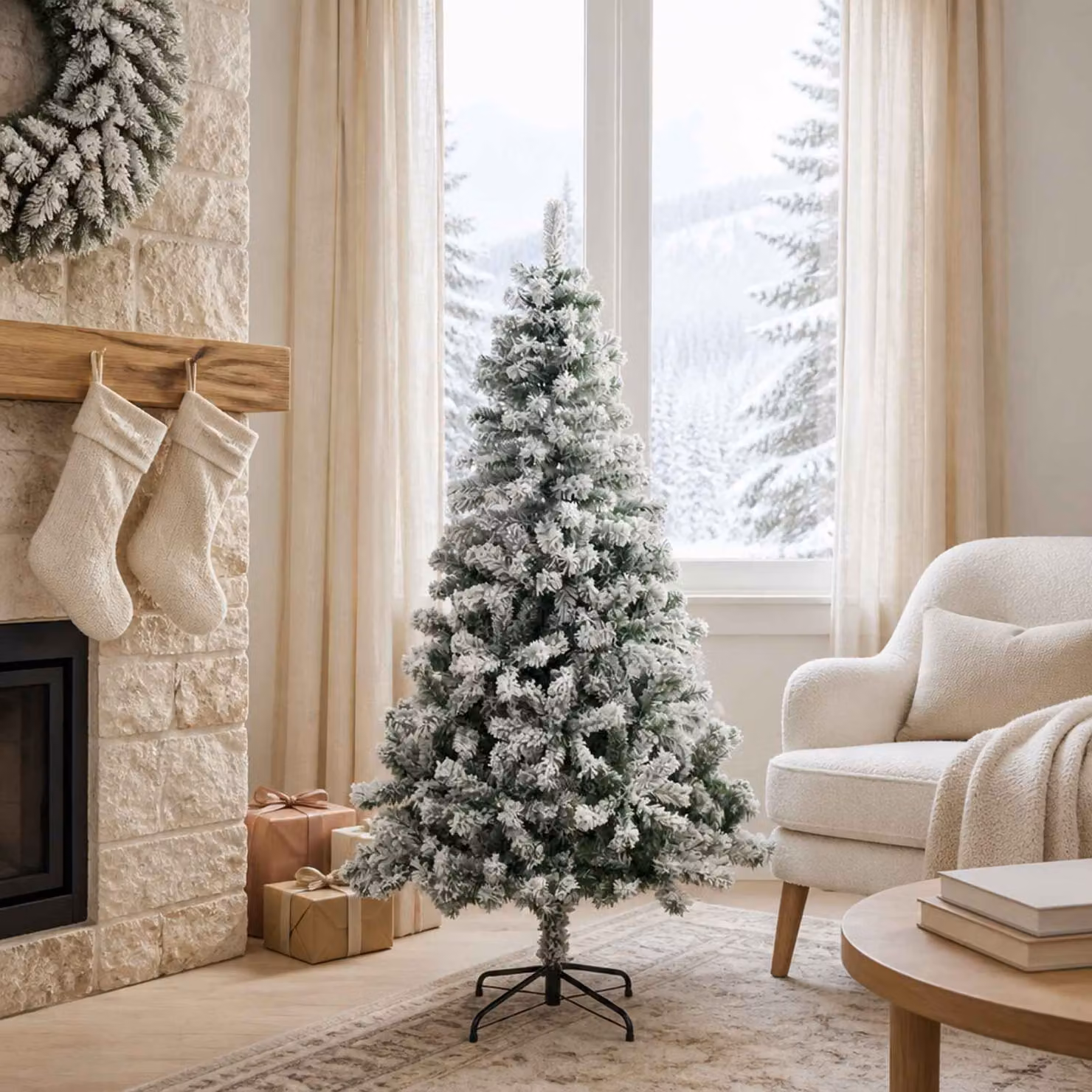 vidaXL Albero di Natale artificiale 120 cm PVC e Acciaio