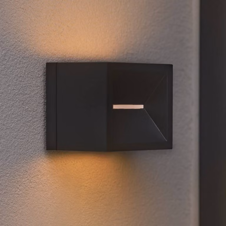 Nordlux Applique da esterni a LED Rivo, Nero, Metallo, Moderno, Applique LED da esterni