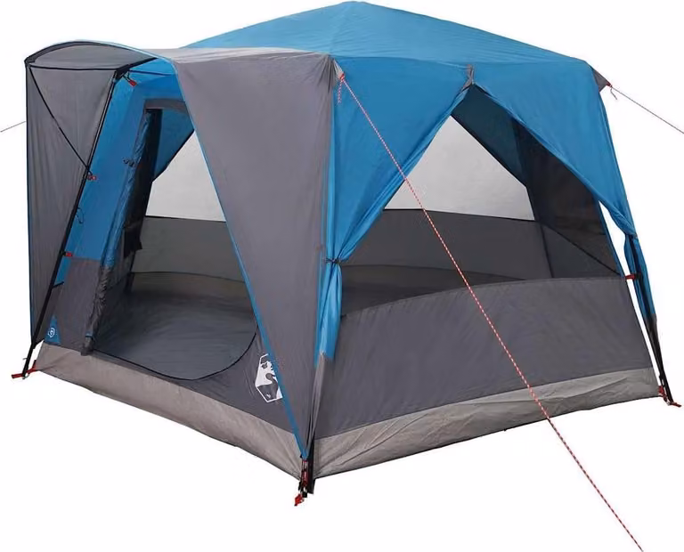 Tenda da Capanna per 5 Persone Blu e Grigio 333 x 317 x 194 cm