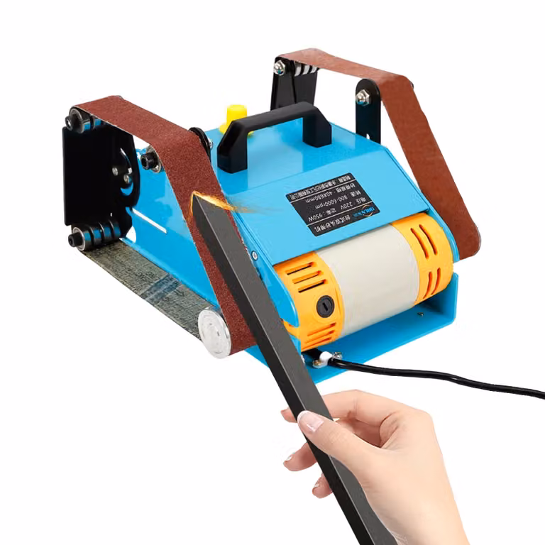 Levigatrice a nastro elettrica, 950W, velocità variabile da 800 a 6000 giri/minuto. /h3 Colore: blu