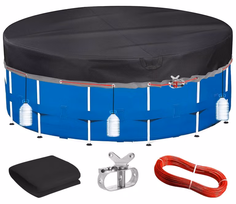 Telo copri piscina rotondo, diametro 432 cm - Idrorepellente, resistente ai raggi UV