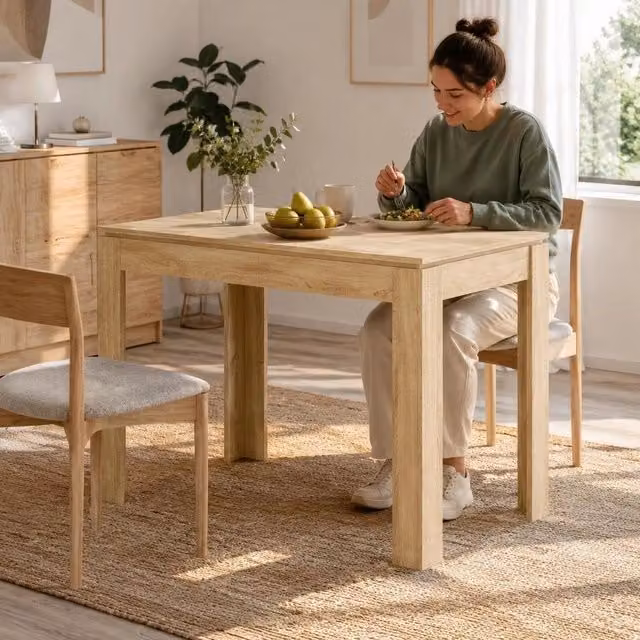 Dining Table Sonoma Oak 120x60x76 Cm Wood Composite
