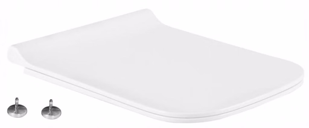 Mexen sedile a caduta lenta slim, duroplast, bianco lucido - 39070100
