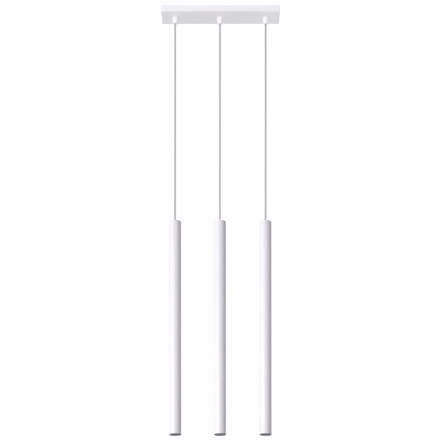 Lampada a sospensione PASTELO 3 bianco 3xG9 8W acciaio 90x5x30cm Sollux Lighting