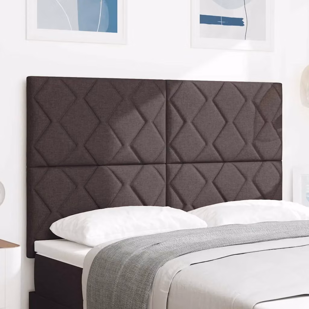 Testiera per letto vidaXL con illuminazione LED e porta di ricarica USB, marrone, 160 cm