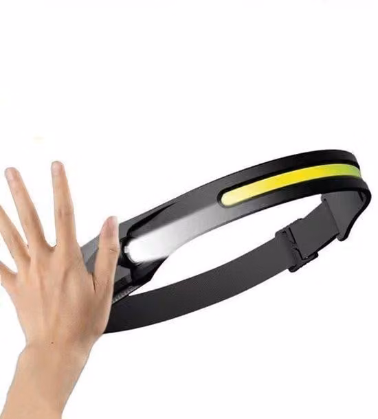 Set di luci anteriori a LED con ricarica USB, 5 ore di autonomia, impermeabili, bianche, per biciclette, escursionismo, campeggio, fai da te
