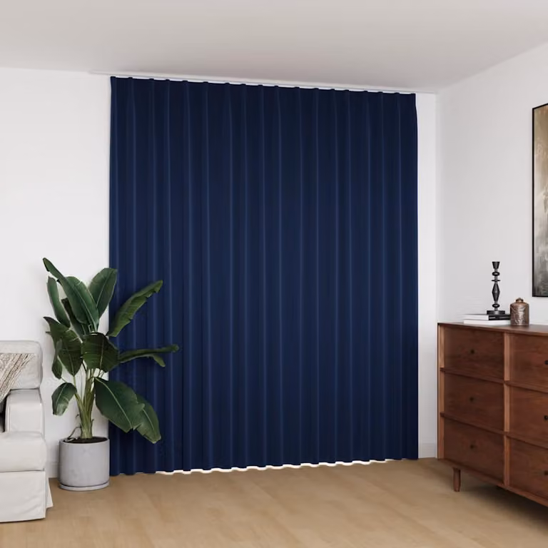 Tenda oscurante vidaXL blu con ganci, L: 290 cm, H: 245 cm