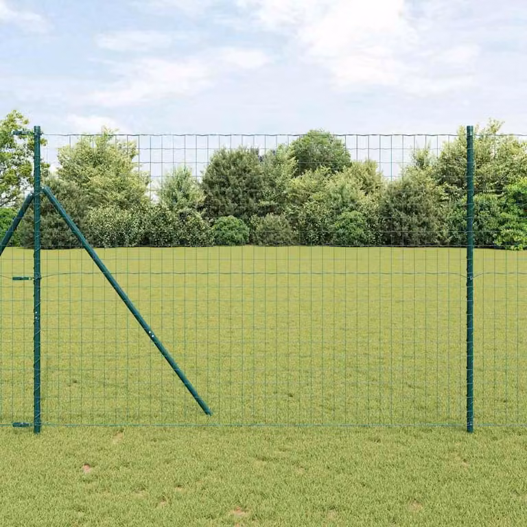 Maison Exclusive - Recinzione con Posto Verde 1,5 x 10 m Acciaio