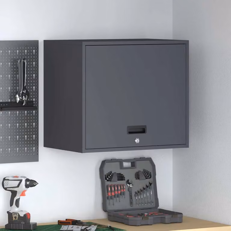 Armadio a muro per garage vidaXL Antracite L 60 cm x P 40 cm x H 53 cm