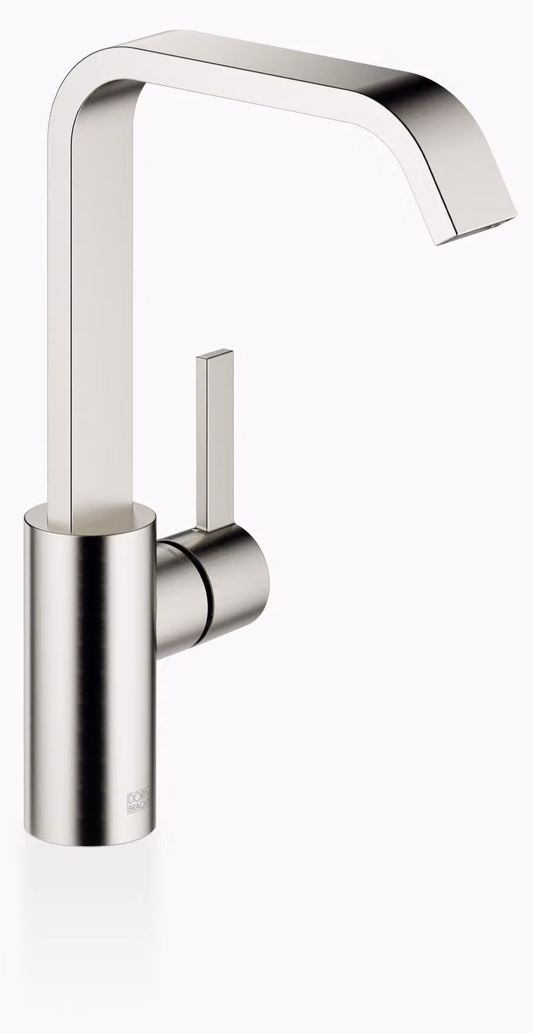 Dornbracht IMO Mitigeur monocommandé pour lavabo avec bec haut, sans garniture d'écoulement, saillie 165mm, 33526671-06, 33526671-06