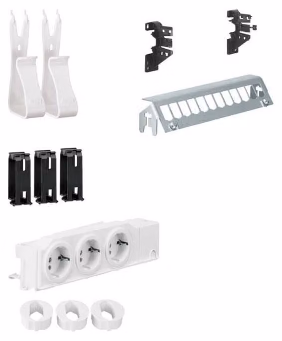 Hager Multimedia Kit univers UM00M2 m.3xSteckdose 12xPatchPanel o.RJ45 1 (UM00M2)