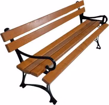 Panca da giardino in legno con schienale 170x40x68cm Panca per parco