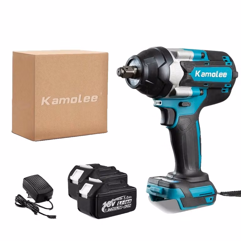 Chiave a cricchetto elettrica ricaricabile, motore brushless da 18V, coppia massima di 1200 Nm, batteria da 5/lili0 Ah x2