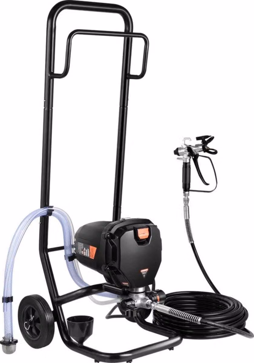 Spruzzatore a spruzzo - Professionale, a spruzzo ad alta pressione (airless) - Portatile - Con ruote e carrello - 950W - 3000 psi