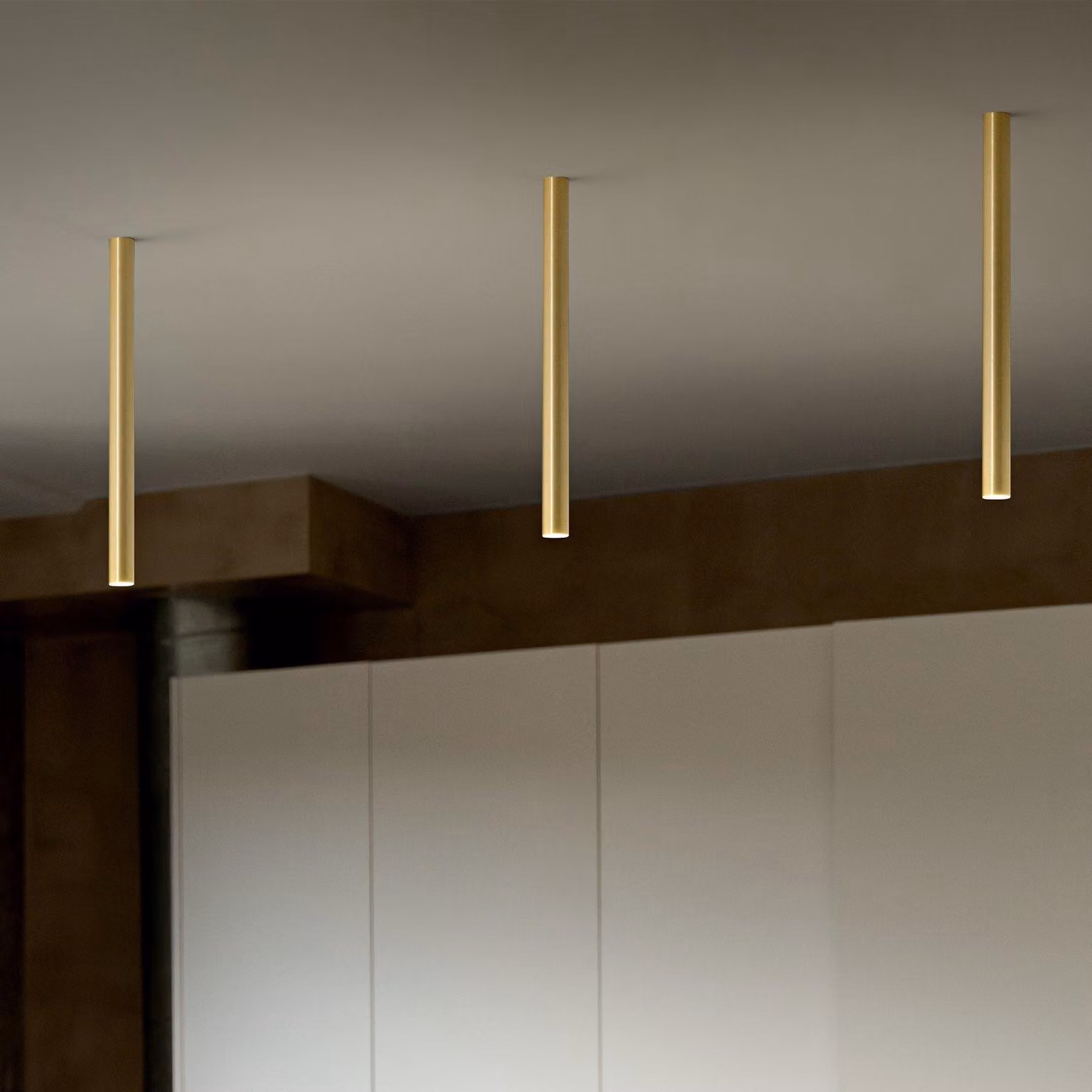 Plafoniera Look Led 5W Luce Calda Ottone Dimmerabile Ideal Lux