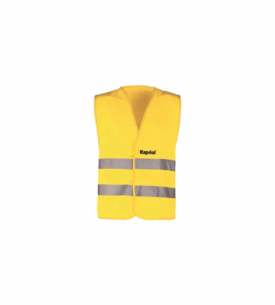 KAPRIOL Gilet HV Giallo - Alta Visibilità Taglia Unica per Sicurezza