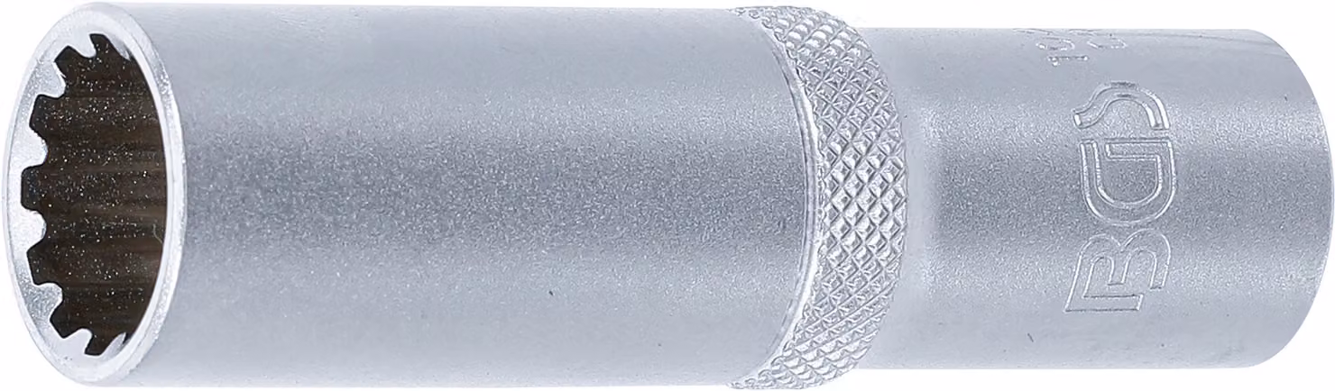 BGS punta per chiave a bussola Gear Lock azionamento profondo quadrato 12,5 mm (1/2") SW 15 mm - 10255