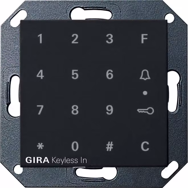 Gira Gira Keyless In tastiera a codice Sistema 55 Nero m 2605005