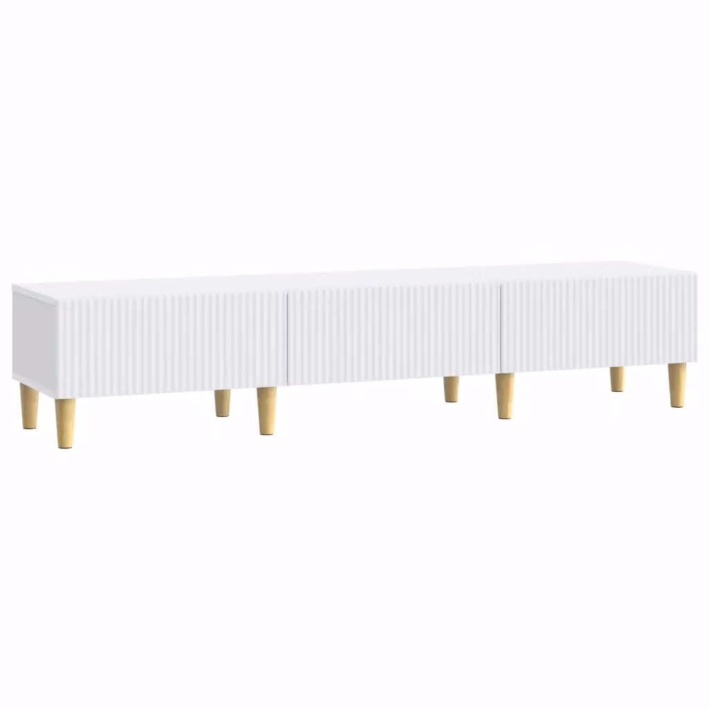 Mobile TV moderno vidaXL in MDF bianco L: 147 cm, P: 34,5 cm, H: 30 cm – 2