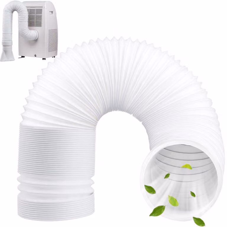 Tubo di scarico flessibile da 150 mm - Tubo di ventilazione - Tubo di prolunga - Tubo di scarico per asciugatrice - Tubo di scarico per condizionatore - Materiale PP di alta qualità