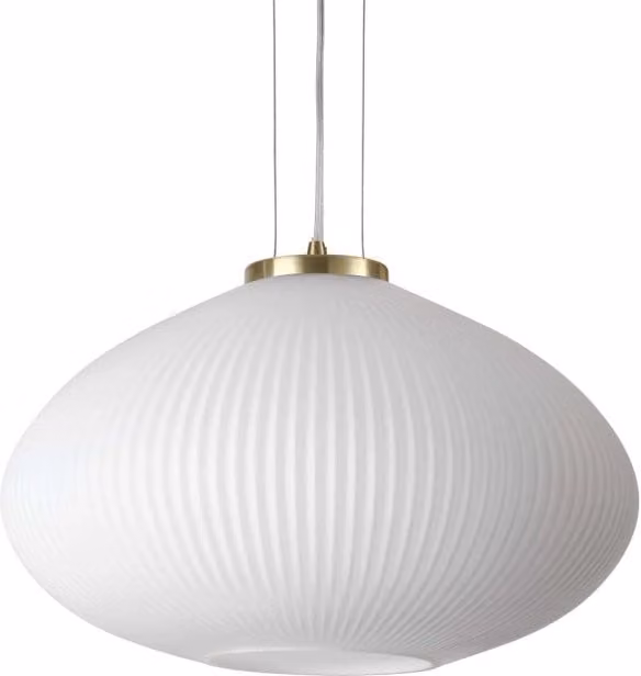 Lampada A Sospensione Plisse' Sp1 D45 Ottone Ideal-Lux