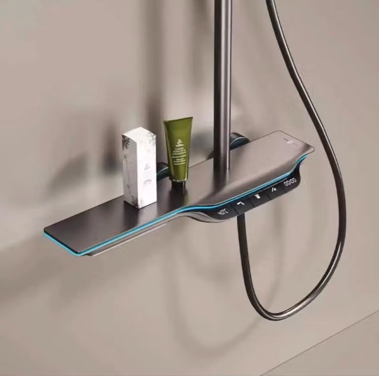 Doccia a soffione – Doccia a pioggia – Doccia portatile – Controllo della temperatura con indicatore – Ugello autopulente