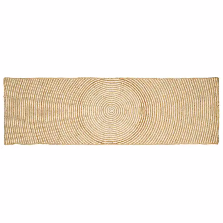 vidaXL Tappeto da Area Naturale e Bianco 60 x 300 cm Juta