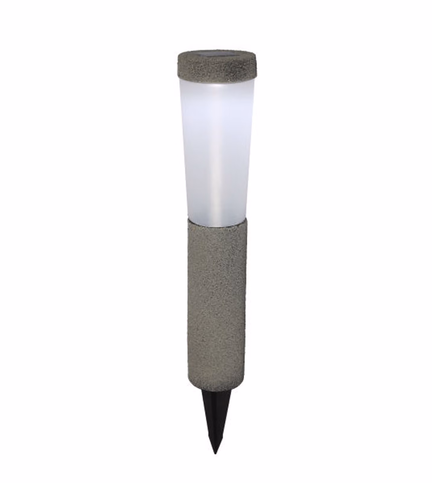 GLOBO 33785-2 Luce solare in plastica grigio pietra, LED