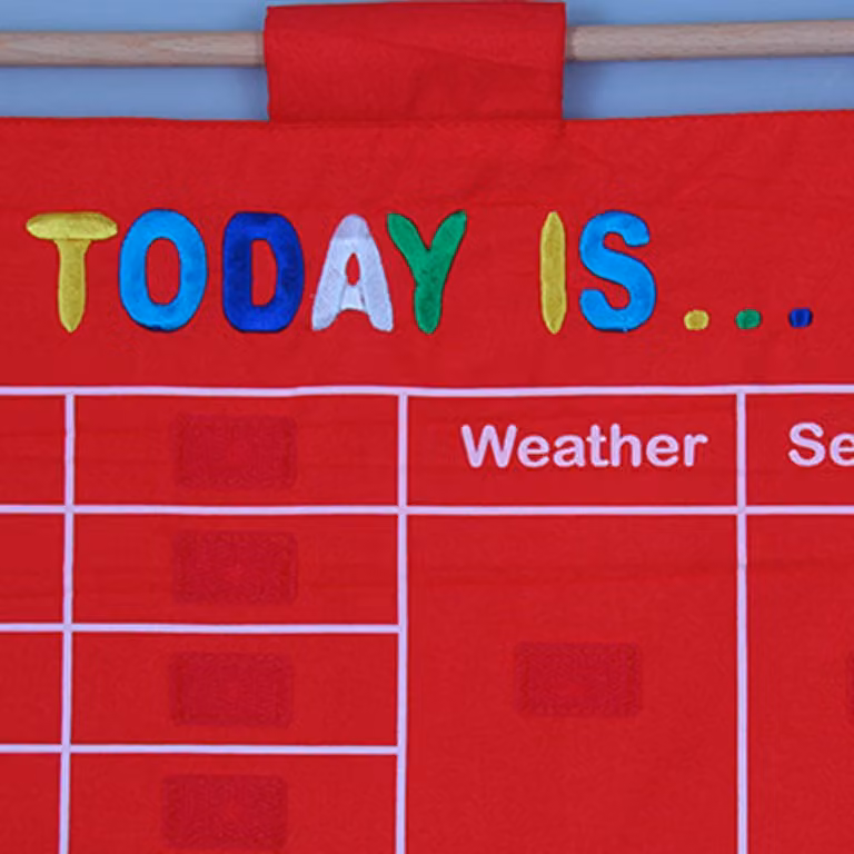 Calendario per bambini da appendere alla parete, meteo, stagione, data, mesi, anno, giorno per bambini, educazione precoce, scuola dell'infanzia