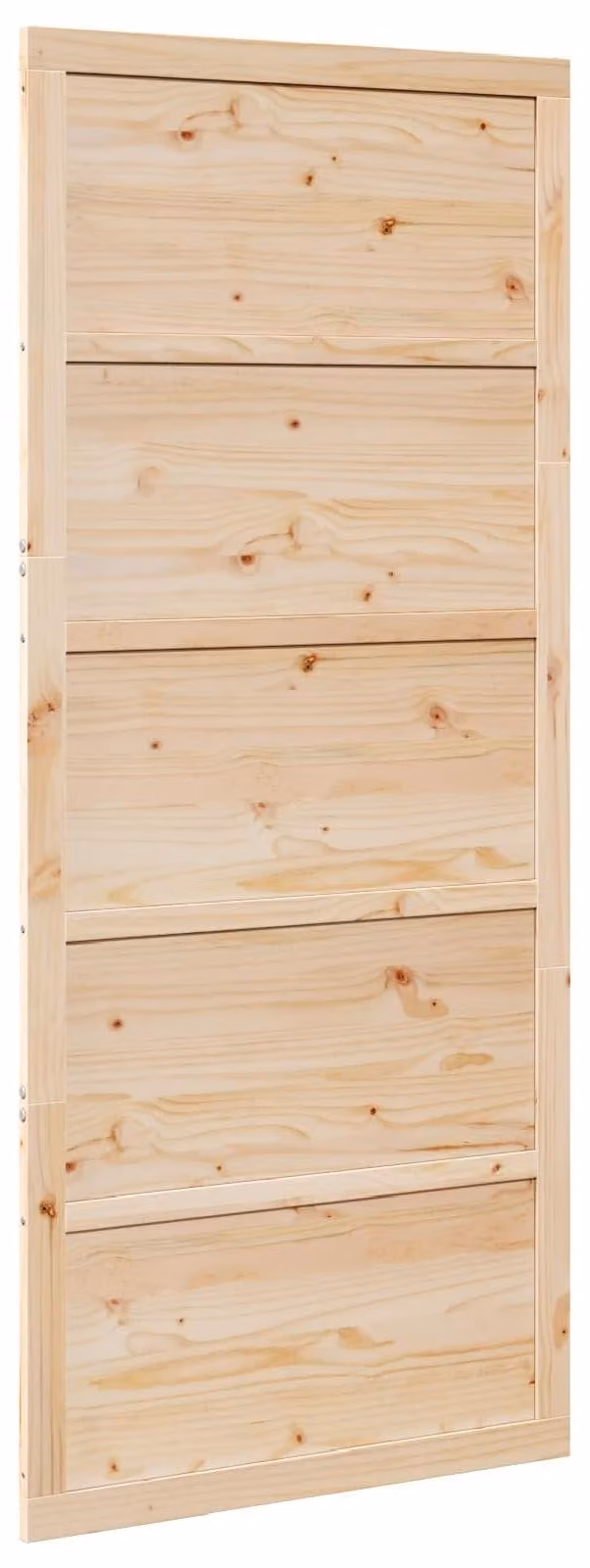 Porta del fienile Naturale 90 x 2,5 x 208 cm